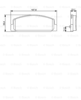 BOSCH Bremsbelagsatz, Scheibenbremse