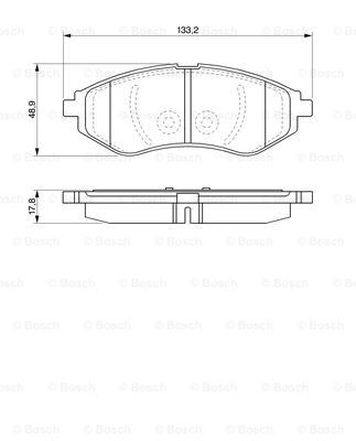 BOSCH Bremsbelagsatz, Scheibenbremse