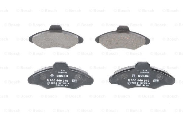 BOSCH Bremsbelagsatz, Scheibenbremse