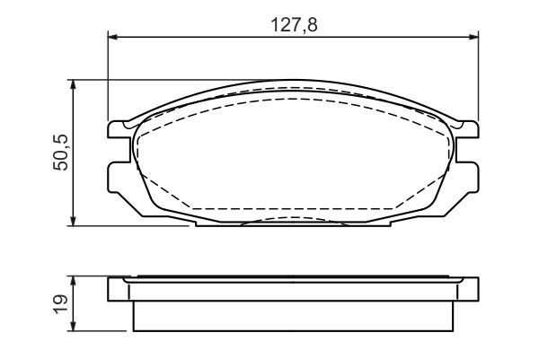 BOSCH Bremsbelagsatz, Scheibenbremse
