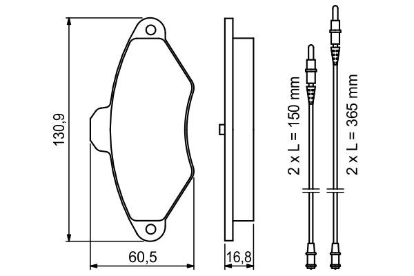 BOSCH Bremsbelagsatz, Scheibenbremse