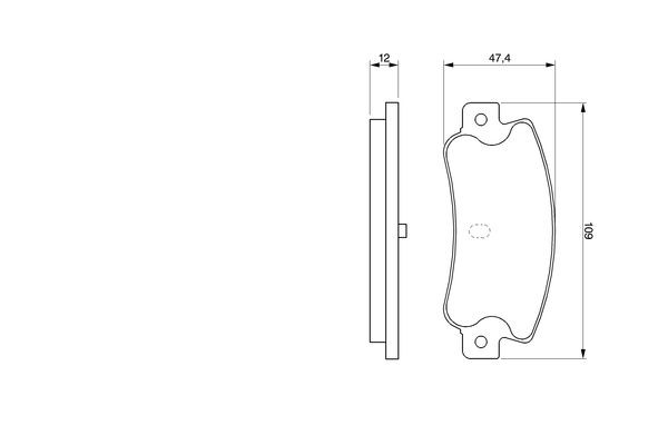 BOSCH Bremsbelagsatz, Scheibenbremse