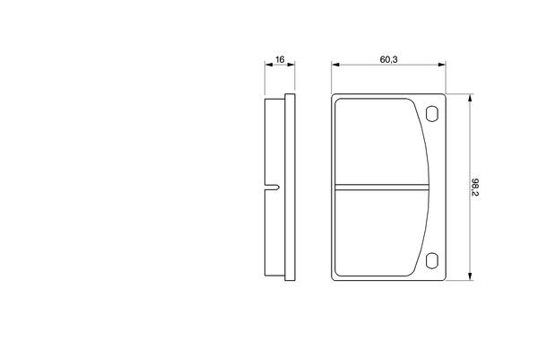 BOSCH Bremsbelagsatz, Scheibenbremse
