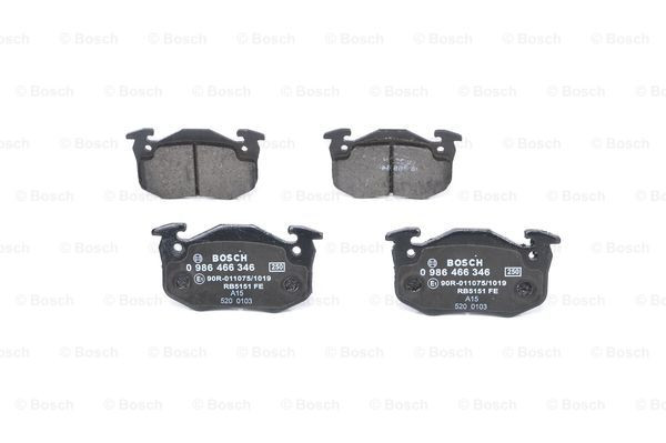 BOSCH Bremsbelagsatz, Scheibenbremse