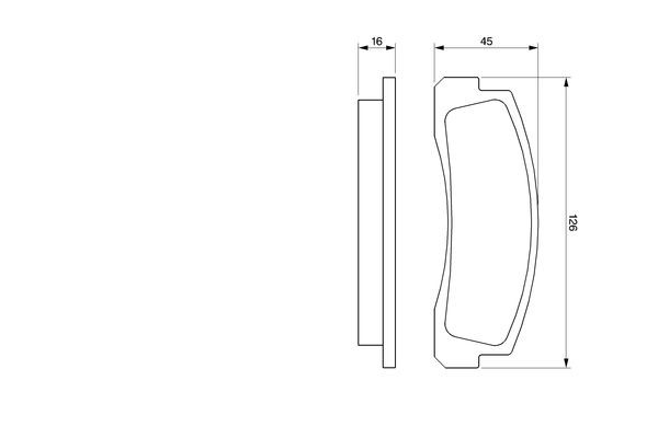 BOSCH Bremsbelagsatz, Scheibenbremse