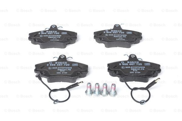 BOSCH Bremsbelagsatz, Scheibenbremse