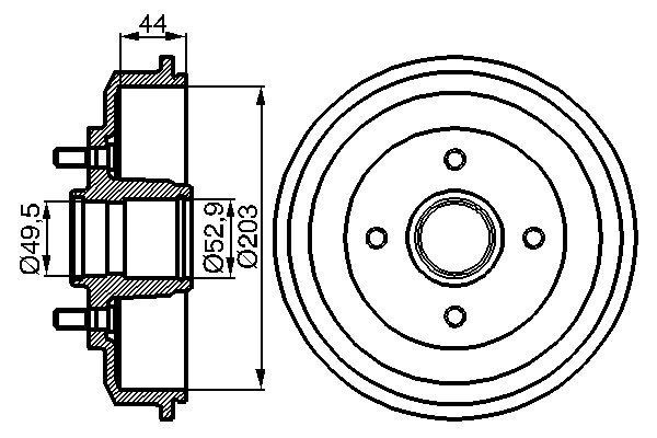 BOSCH Bremstrommel