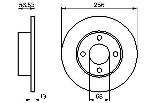 BOSCH Bremsscheibe