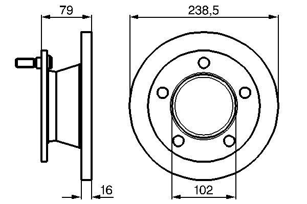 BOSCH Bremsscheibe