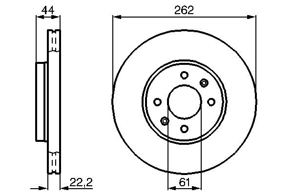 BOSCH Bremsscheibe