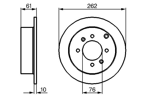 BOSCH Bremsscheibe