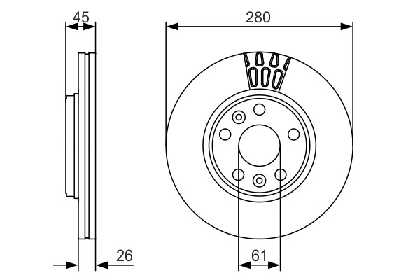BOSCH Bremsscheibe