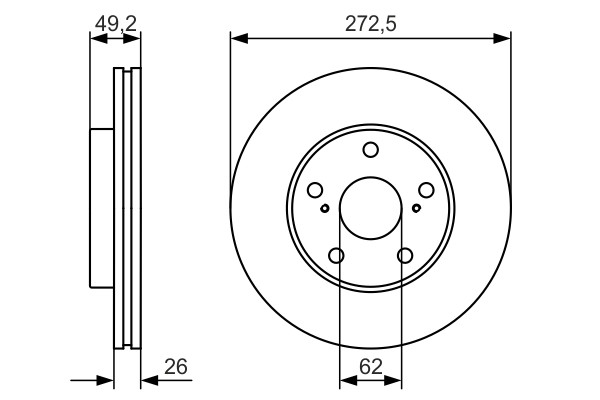 BOSCH Bremsscheibe