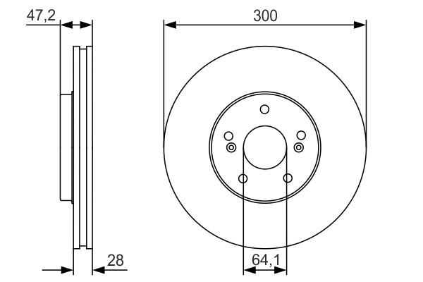 BOSCH Bremsscheibe