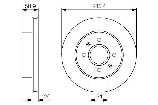 BOSCH Bremsscheibe