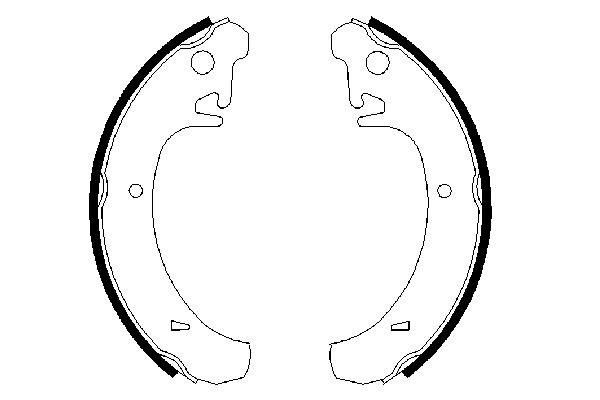 BOSCH Bremsbackensatz