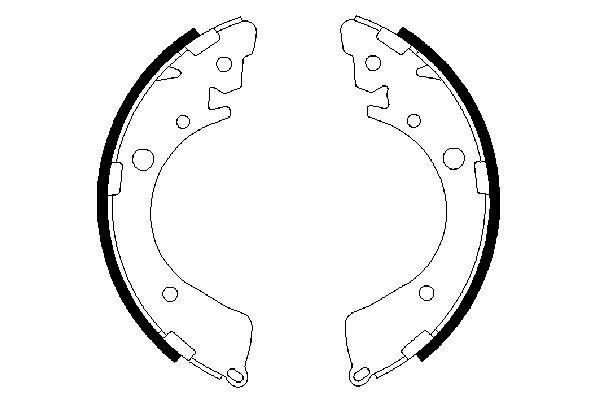 BOSCH Bremsbackensatz