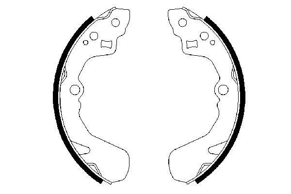 BOSCH Bremsbackensatz