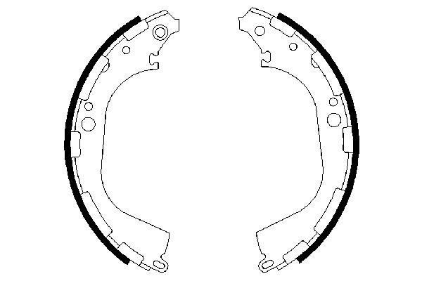 BOSCH Bremsbackensatz