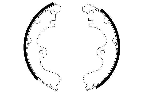 BOSCH Bremsbackensatz