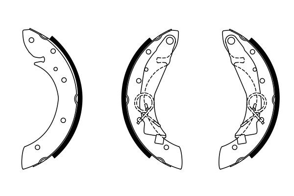 BOSCH Bremsbackensatz