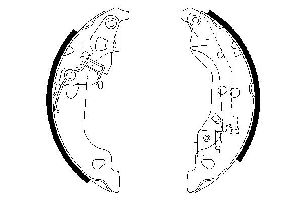 BOSCH Bremsbackensatz