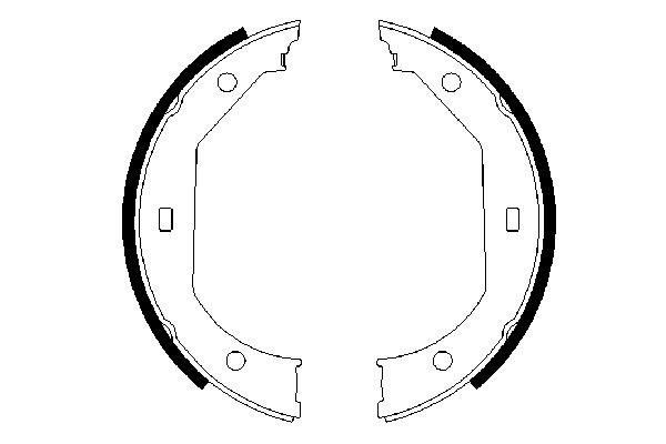 BOSCH Bremsbackensatz, Feststellbremse
