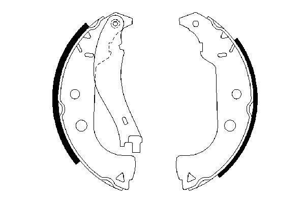 BOSCH Bremsbackensatz