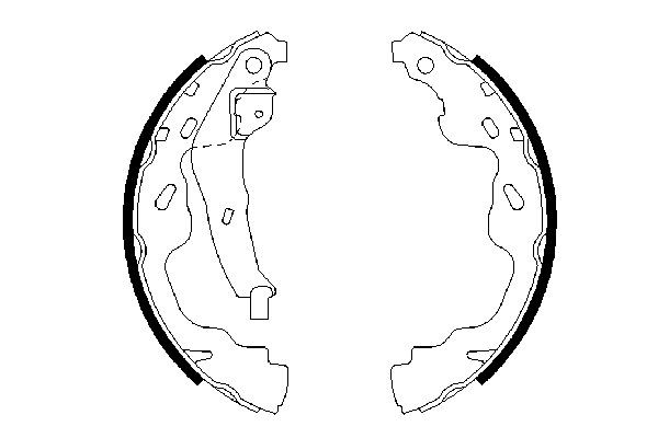 BOSCH Bremsbackensatz