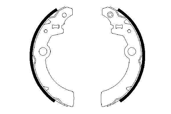BOSCH Bremsbackensatz