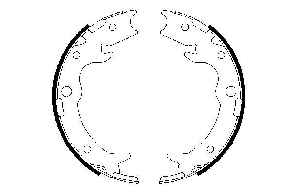 BOSCH Bremsbackensatz, Feststellbremse