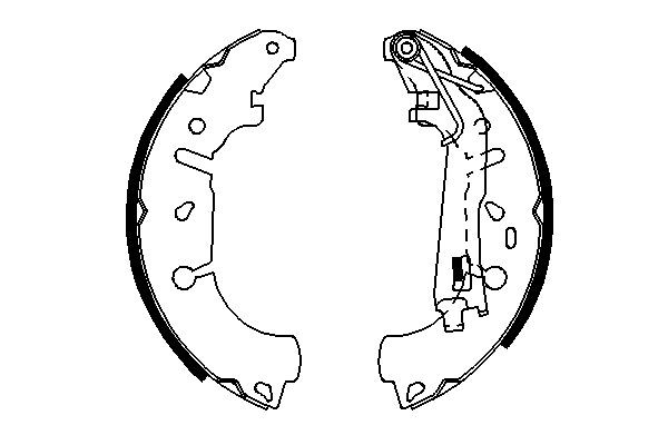 BOSCH Bremsbackensatz