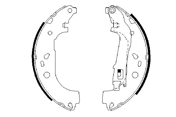 BOSCH Bremsbackensatz