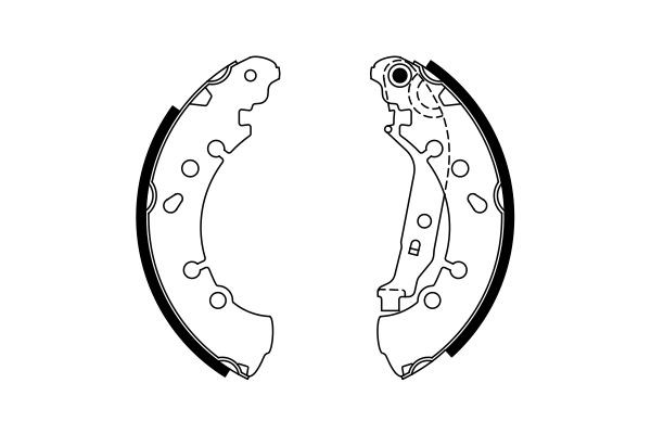 BOSCH Bremsbackensatz