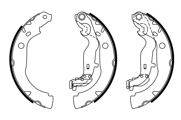 BOSCH Bremsbackensatz