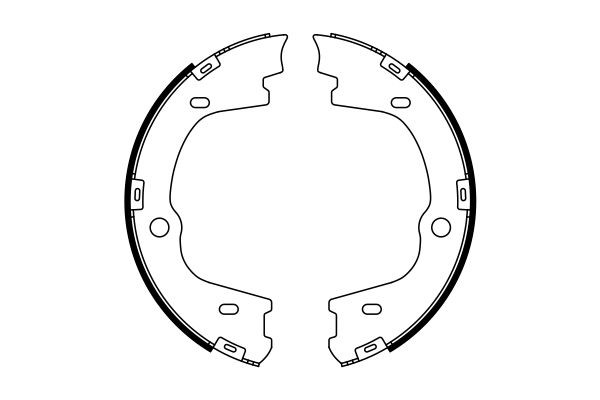 BOSCH Bremsbackensatz, Feststellbremse
