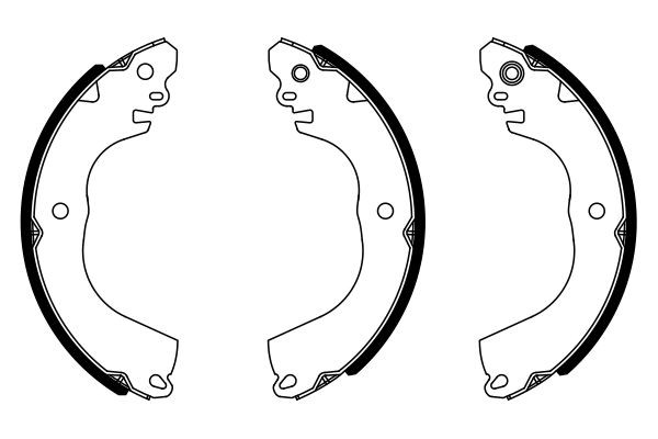 BOSCH Bremsbackensatz