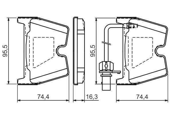BOSCH Bremsbelagsatz, Scheibenbremse