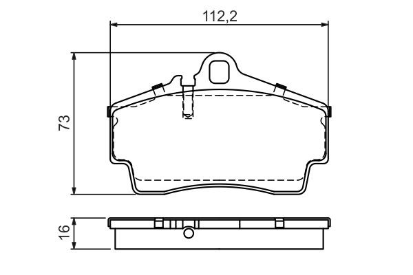 BOSCH Bremsbelagsatz, Scheibenbremse
