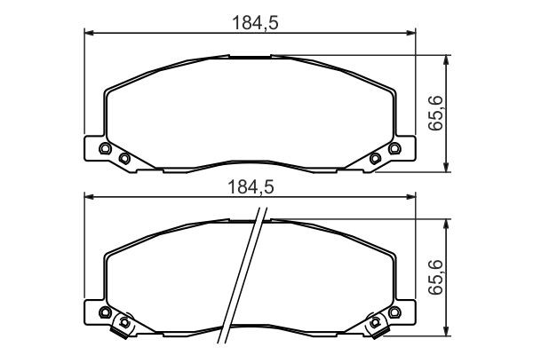 BOSCH Bremsbelagsatz, Scheibenbremse