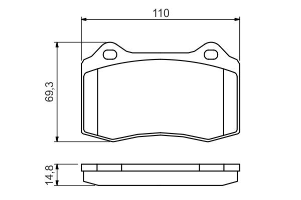 BOSCH Bremsbelagsatz, Scheibenbremse