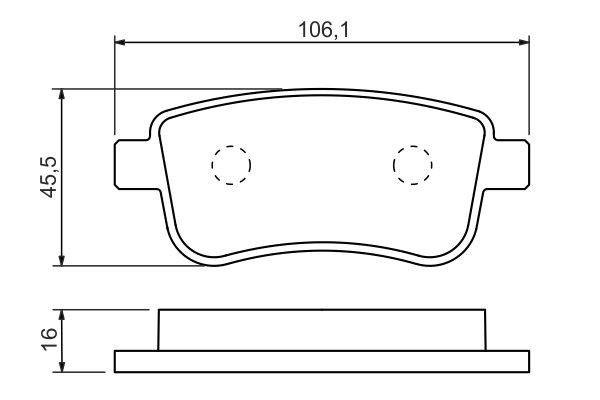 BOSCH Bremsbelagsatz, Scheibenbremse