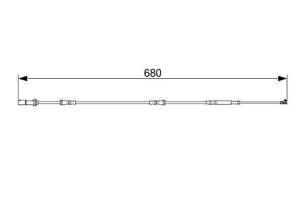 BOSCH Warnkontakt, Bremsbelagverschleiß