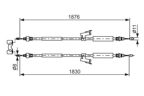 BOSCH Seilzug, Feststellbremse
