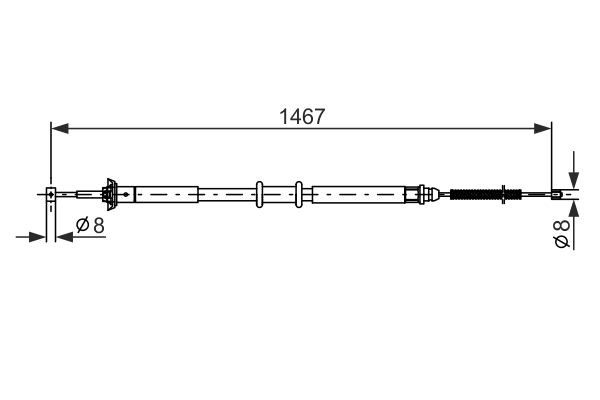BOSCH Seilzug, Feststellbremse