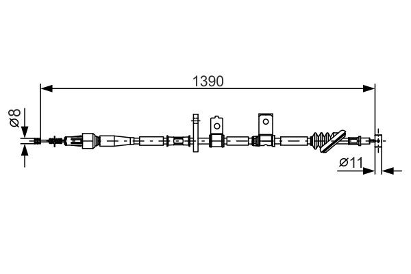 BOSCH Seilzug, Feststellbremse