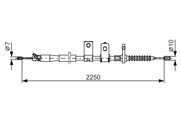 BOSCH Seilzug, Feststellbremse