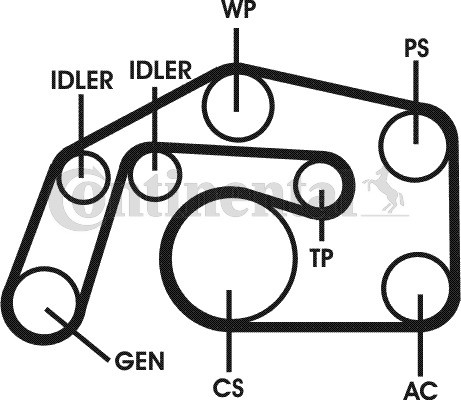 CONTINENTAL CTAM Zahnriemensatz