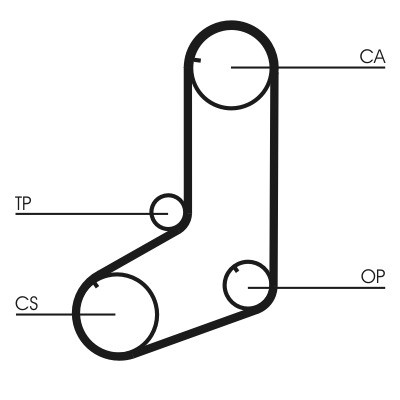 CONTINENTAL CTAM Zahnriemen