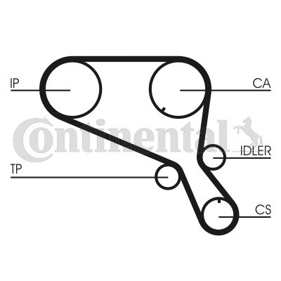 CONTINENTAL CTAM Zahnriemen